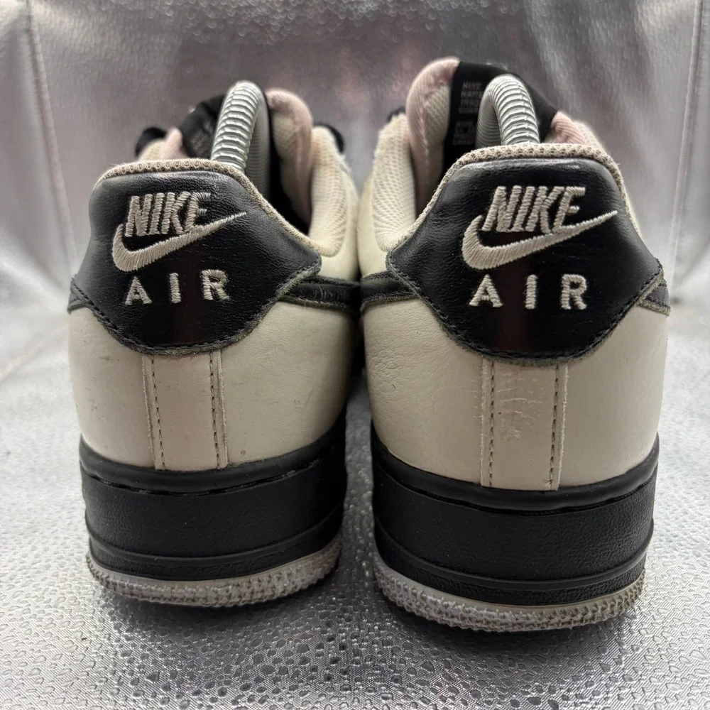 Size 8.5 Nike ID Air Force 1 Low Black Gray White Womens Sneakers DV3907-900